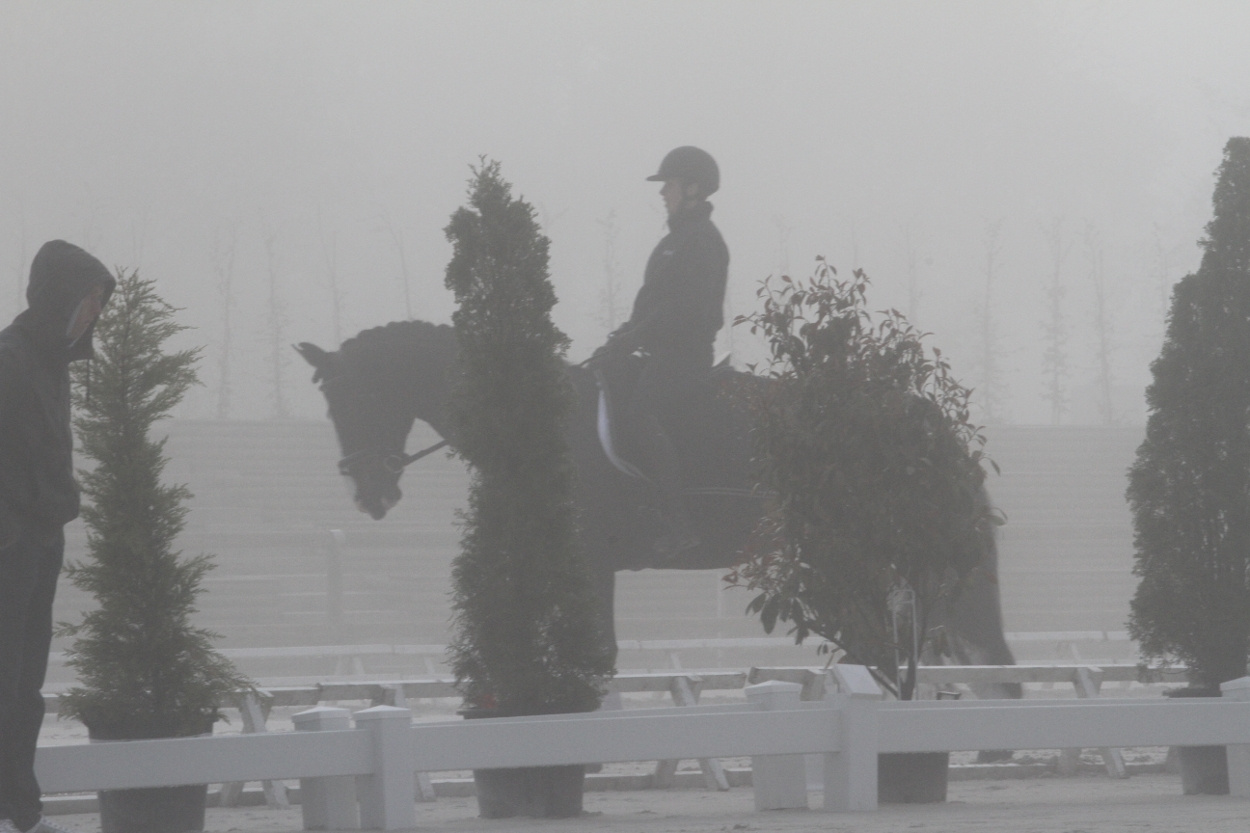 Vorman Deauville 2011 Miek losrijden in mist