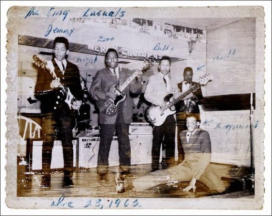 Jimi Hendrix performing with the King Kasuals, December 23, 1962