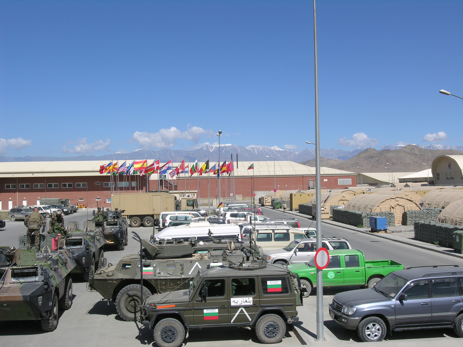 ISAF military compound at Kabul International Airport