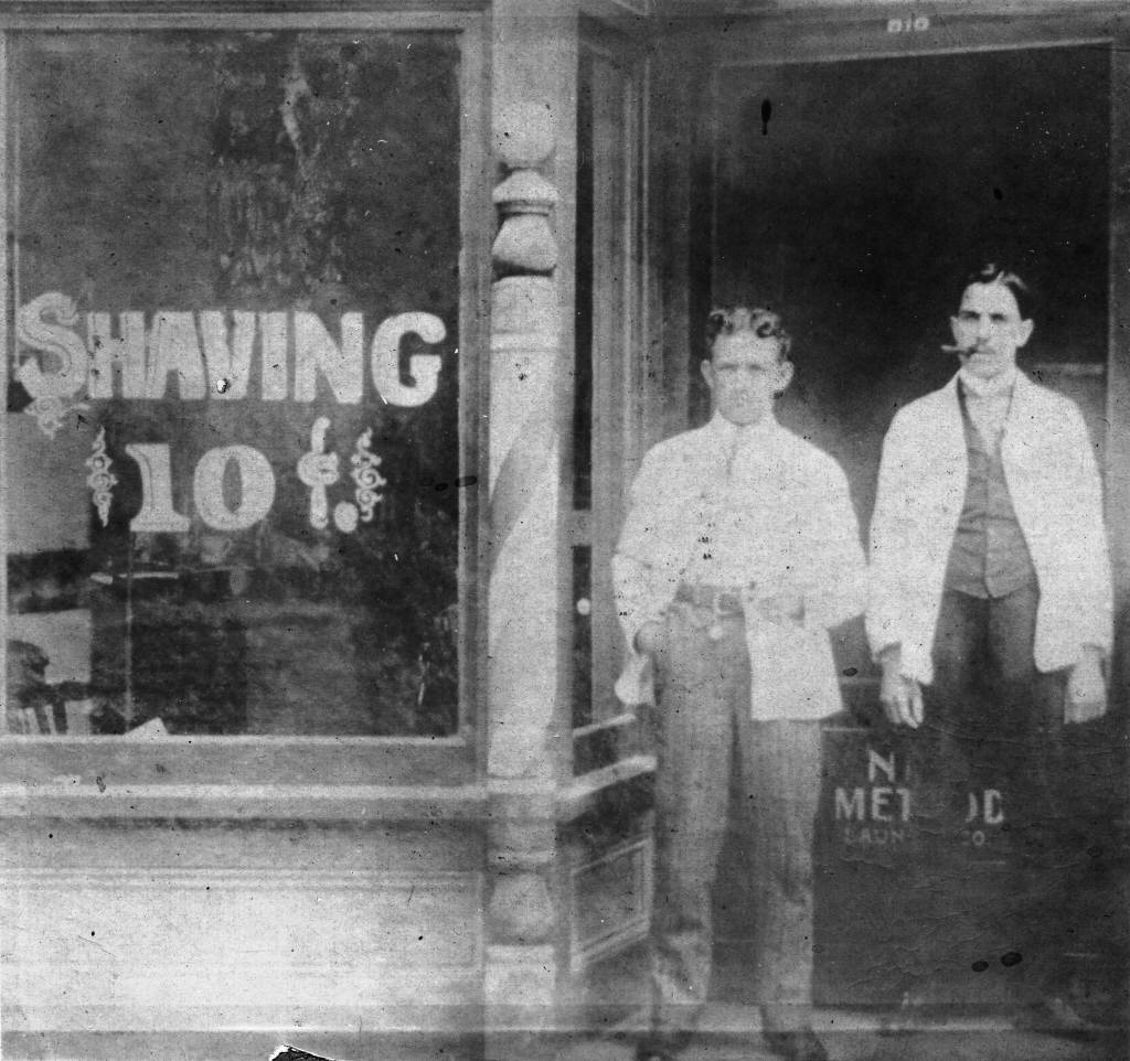 Frantz Barber Shop, Anaheim 1885!