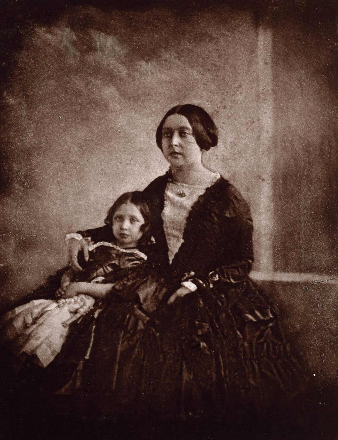 Victoria lányával a legelső fotó róla ... Queen Victoria the Pri