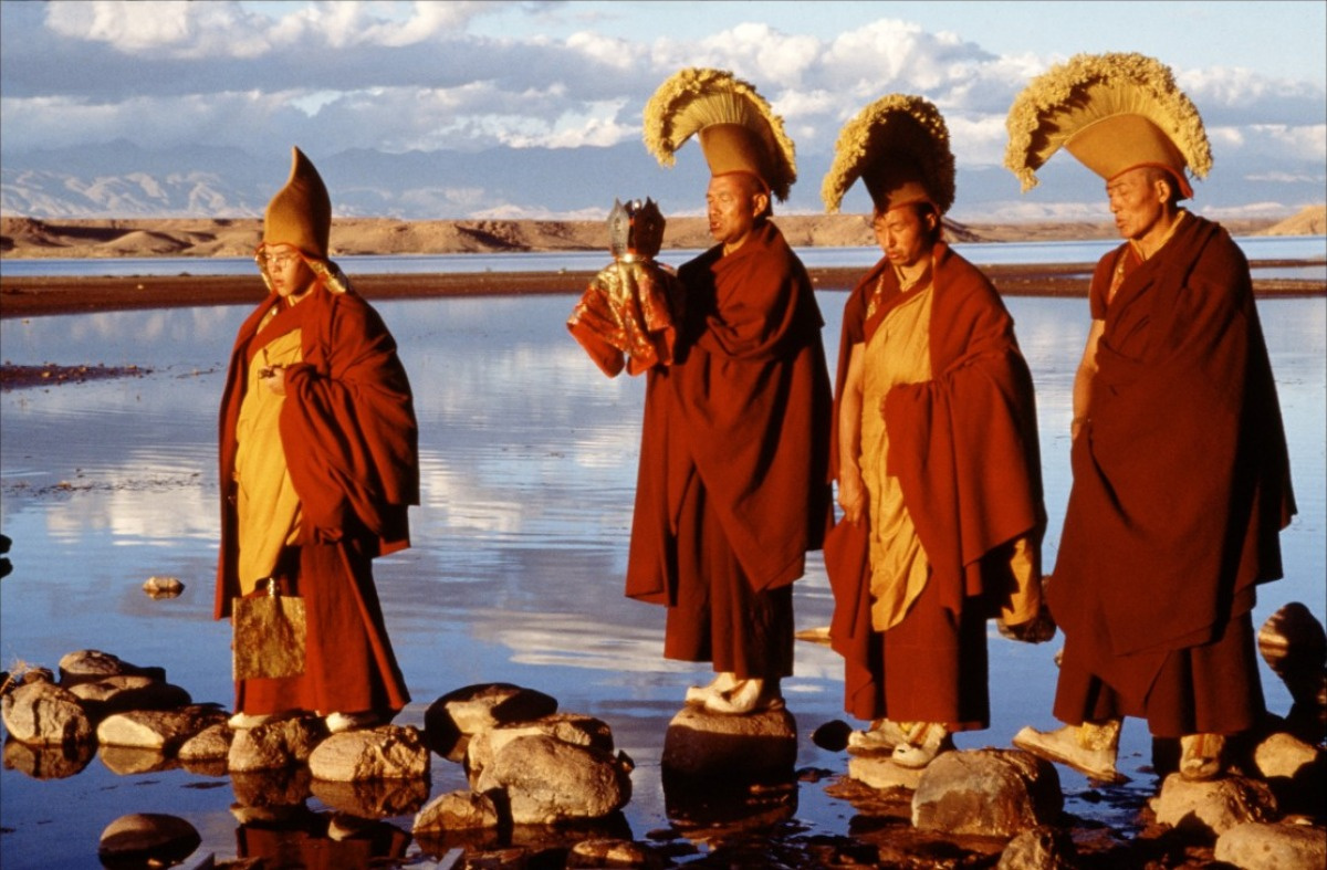 Tibet buddhist monks