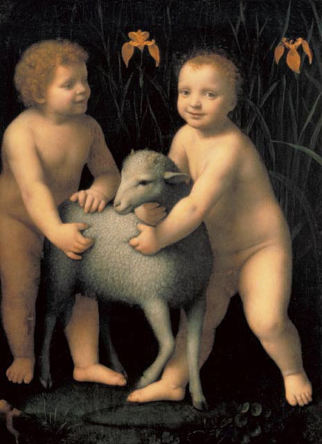 The Christ Child and the Infant John the Baptist with a Lamb