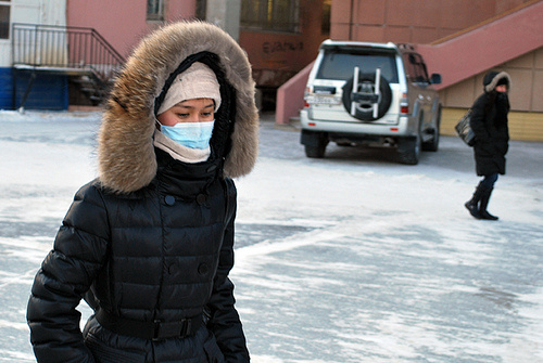 -46°C Yakutsk, Sziberia hideg fagy fázik utazás travel,
