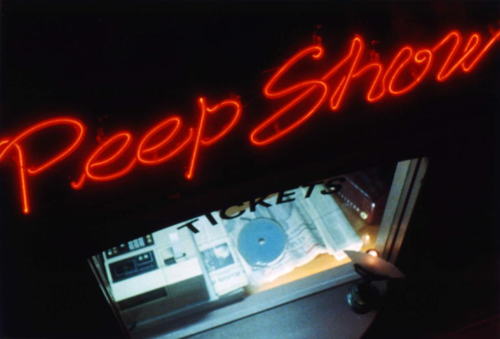 peep show sign cropped