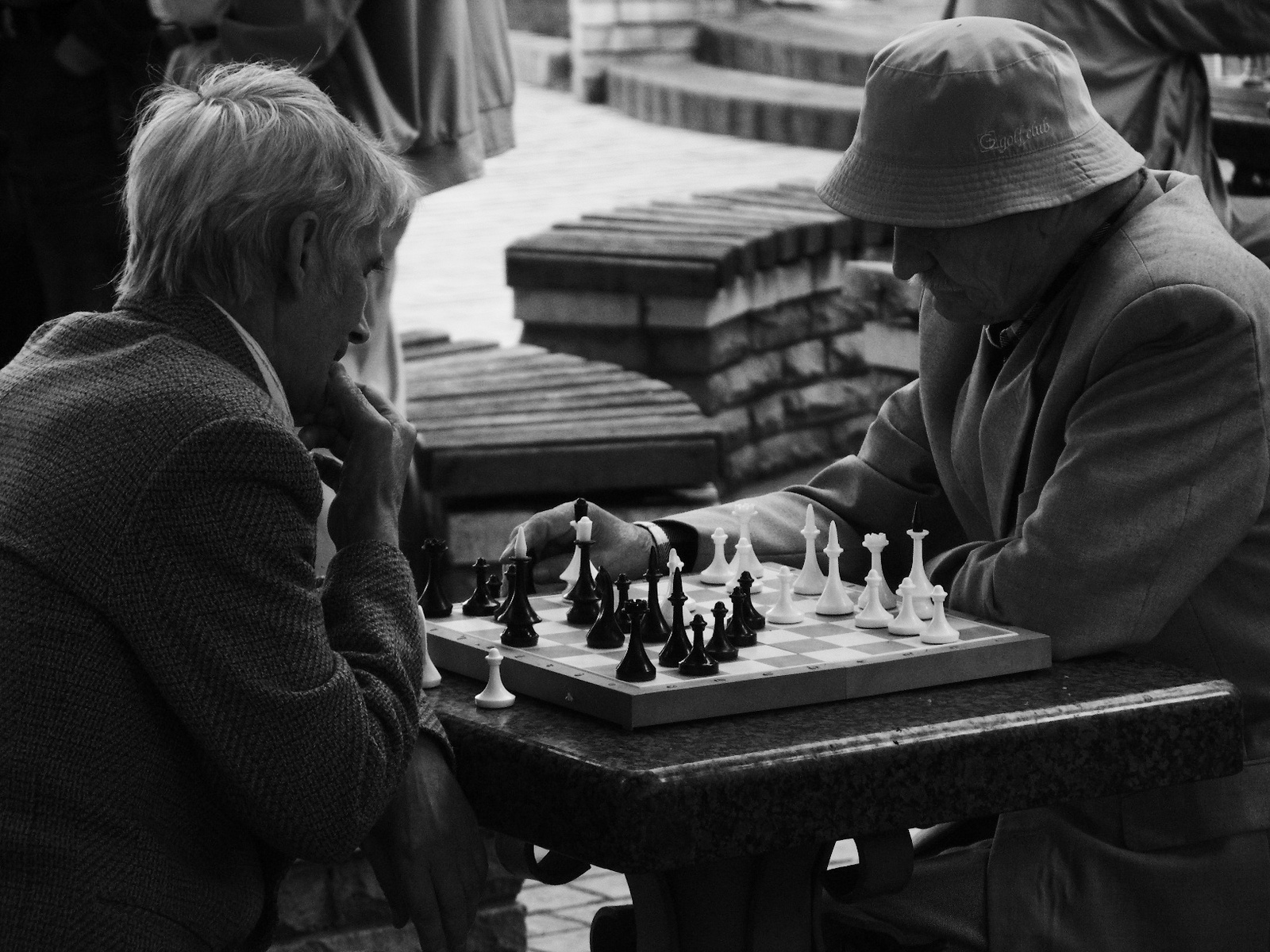 Chess players in park, kiev 2