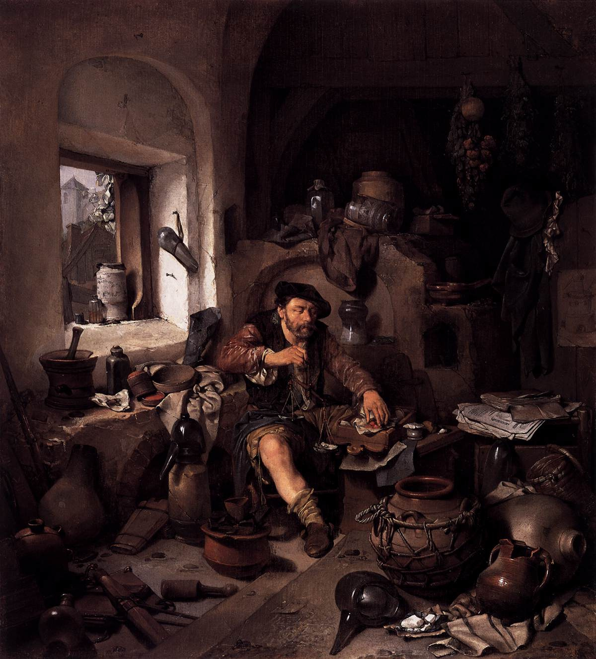 Cornelis Pietersz. Bega - Alchemist