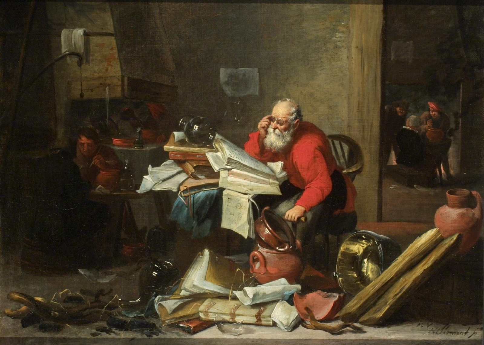 Mattheus van Hellemont The Alchemist