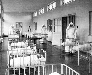 The nursery and dining room at Sean Ross in the 1950s