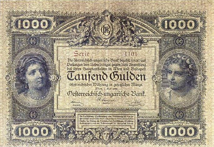 1000 gulden Osztrák Magyar pénz