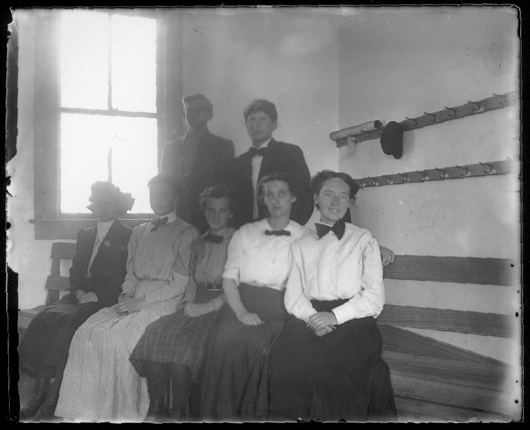 school-house-glass-negative