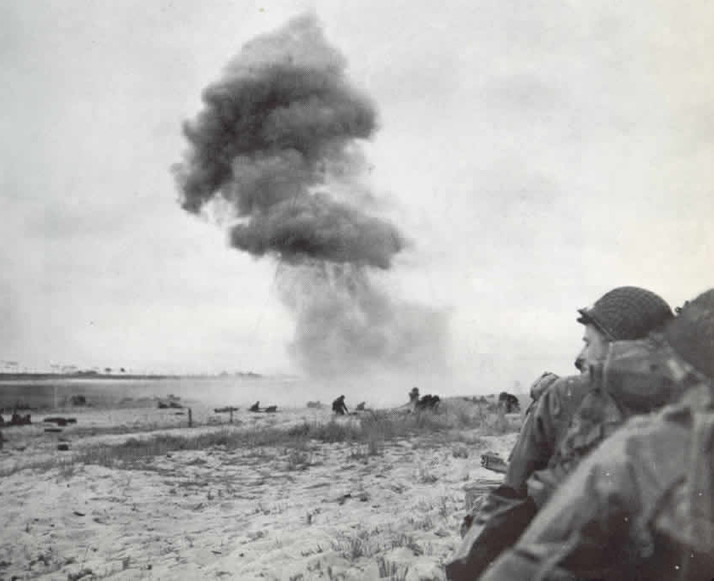 d-day-utah-beach-explosion