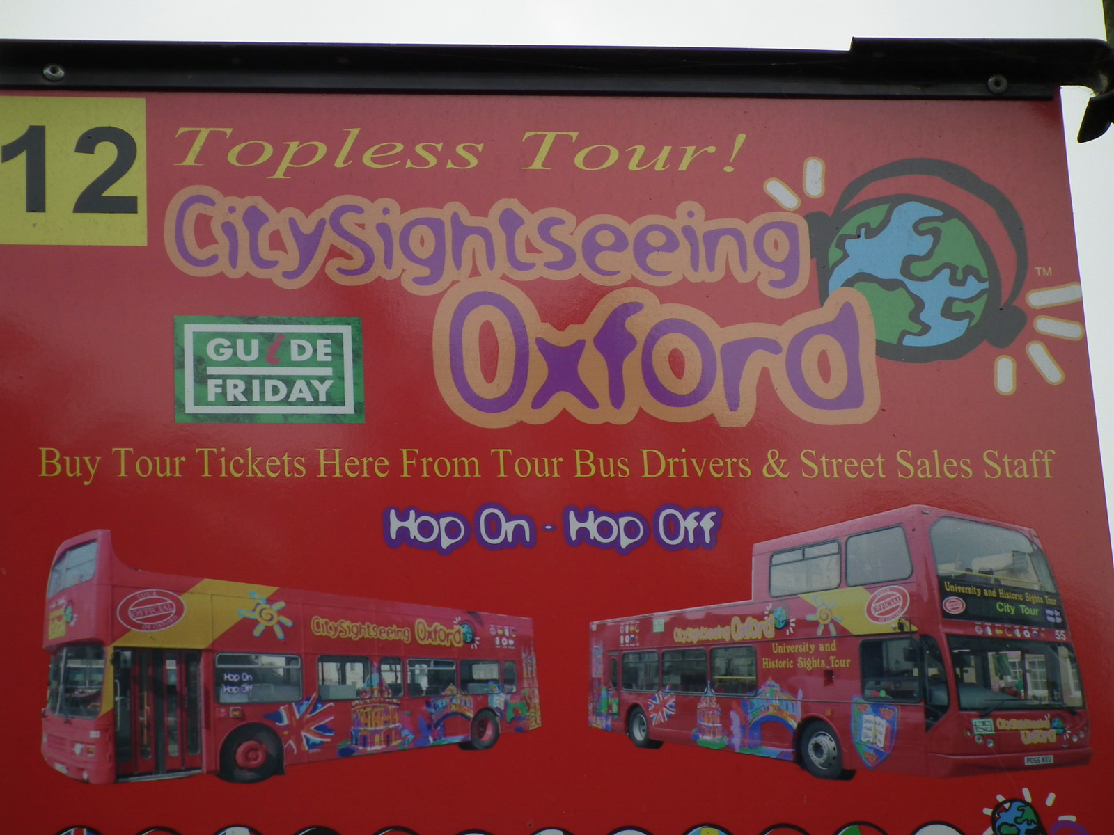 Topless tour Oxfordban :-)