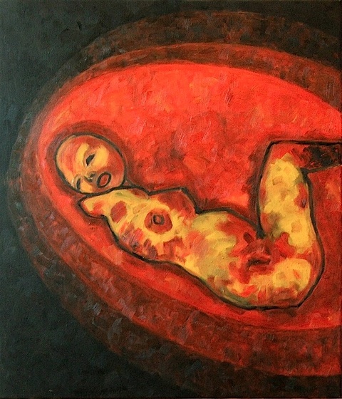 70 MADONNA 7, olaj,vászon,70x60, 2006