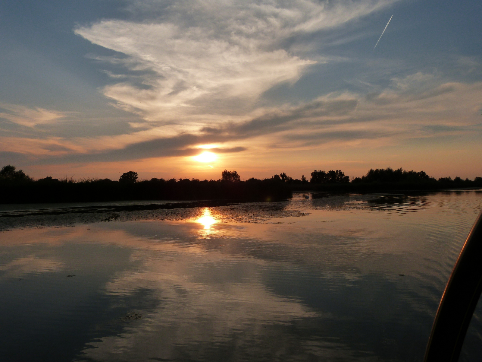 Tisza-tó naplemente.