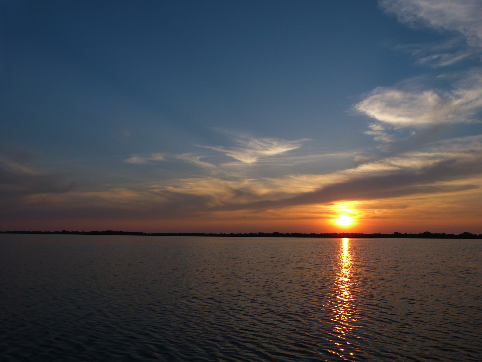 Tisza-tó naplemente.