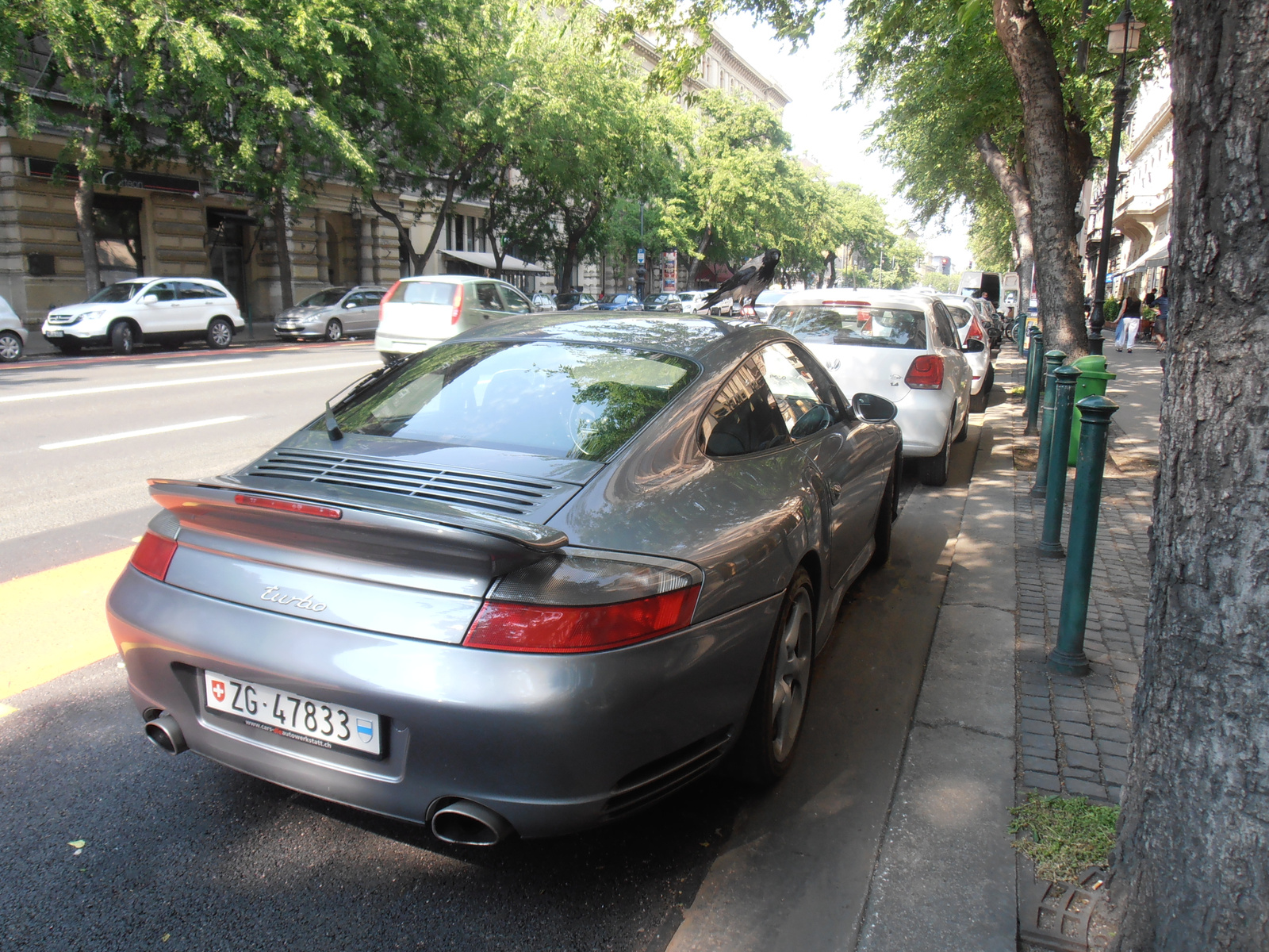 Porsche 911 Turbo +Rajta egy Varjú