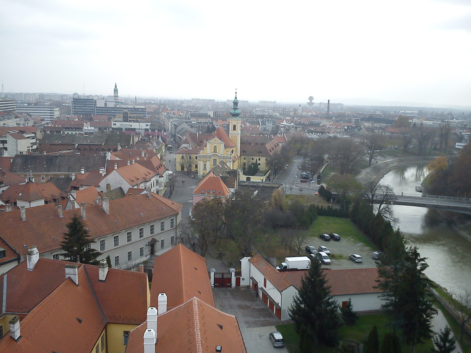 Győri Püspökvárból nézve