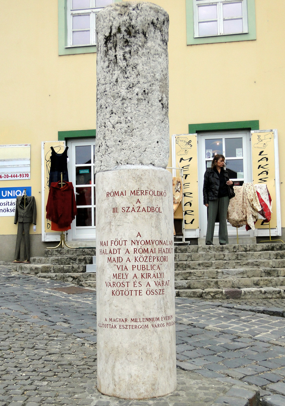 Esztergom, Római mérföldkő