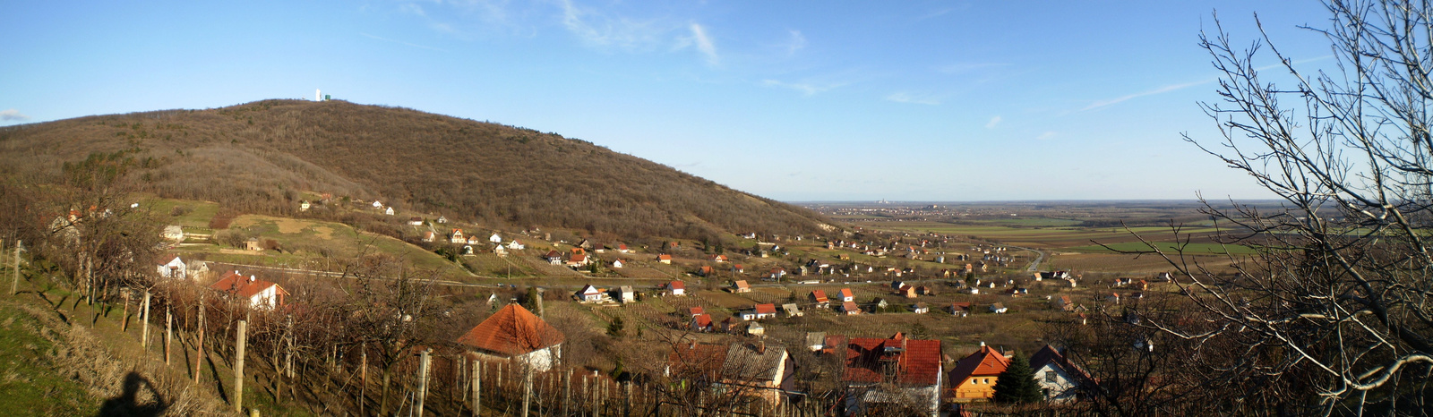 20100227Kilátáa a CSarnótai Kopasz hegyről a Tenkesre