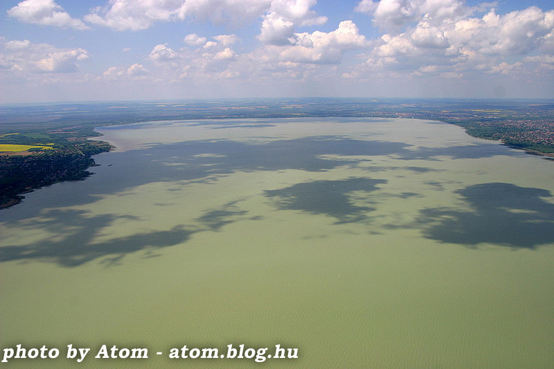 Balaton felett 3 - a tó közepén - légifotó