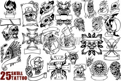 stock-images-skull-tattoo-and-cliparts-pixmac-65877473