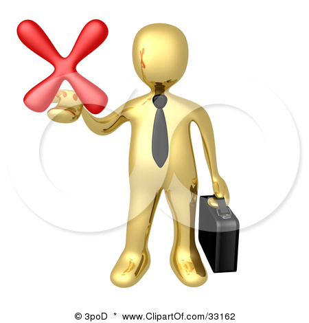 33162-Clipart-Illustration-Of-A-Gold-Businessman-Carrying-A-Brie