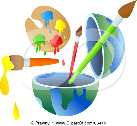 66440-Royalty-Free-RF-Clipart-Illustration-Of-An-Open-Globe-With
