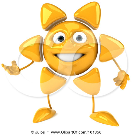101356-Royalty-Free-RF-Clipart-Illustration-Of-A-3d-Sun-Guy-Smil
