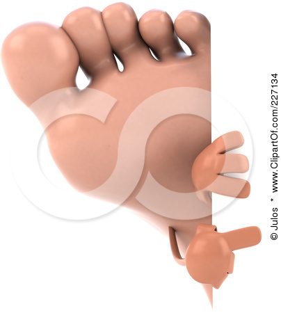 227134-Royalty-Free-RF-Clipart-Illustration-Of-A-3d-Human-Foot-L