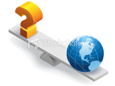 istockphoto 14792846-question-marks-balance-the-world