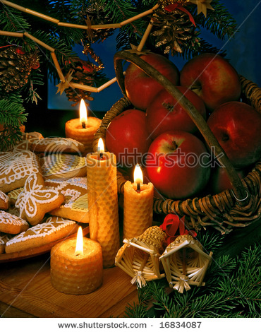 stock-photo-christmas-still-life-with-candles-and-ginger-breads-