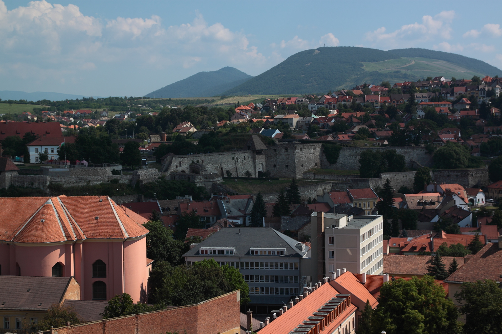 Az Egri Vár a magasból