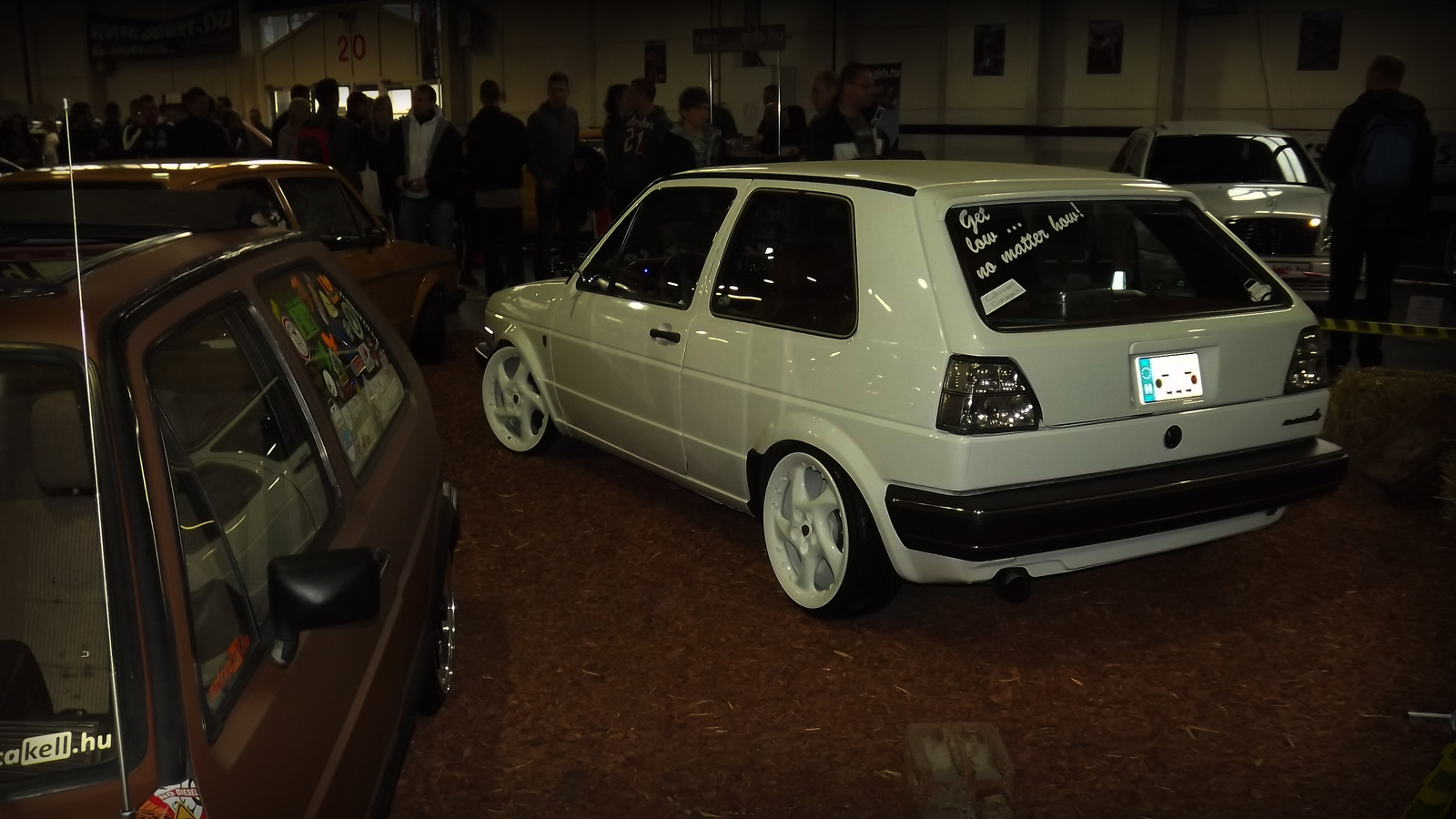 Vw Golf II white rear