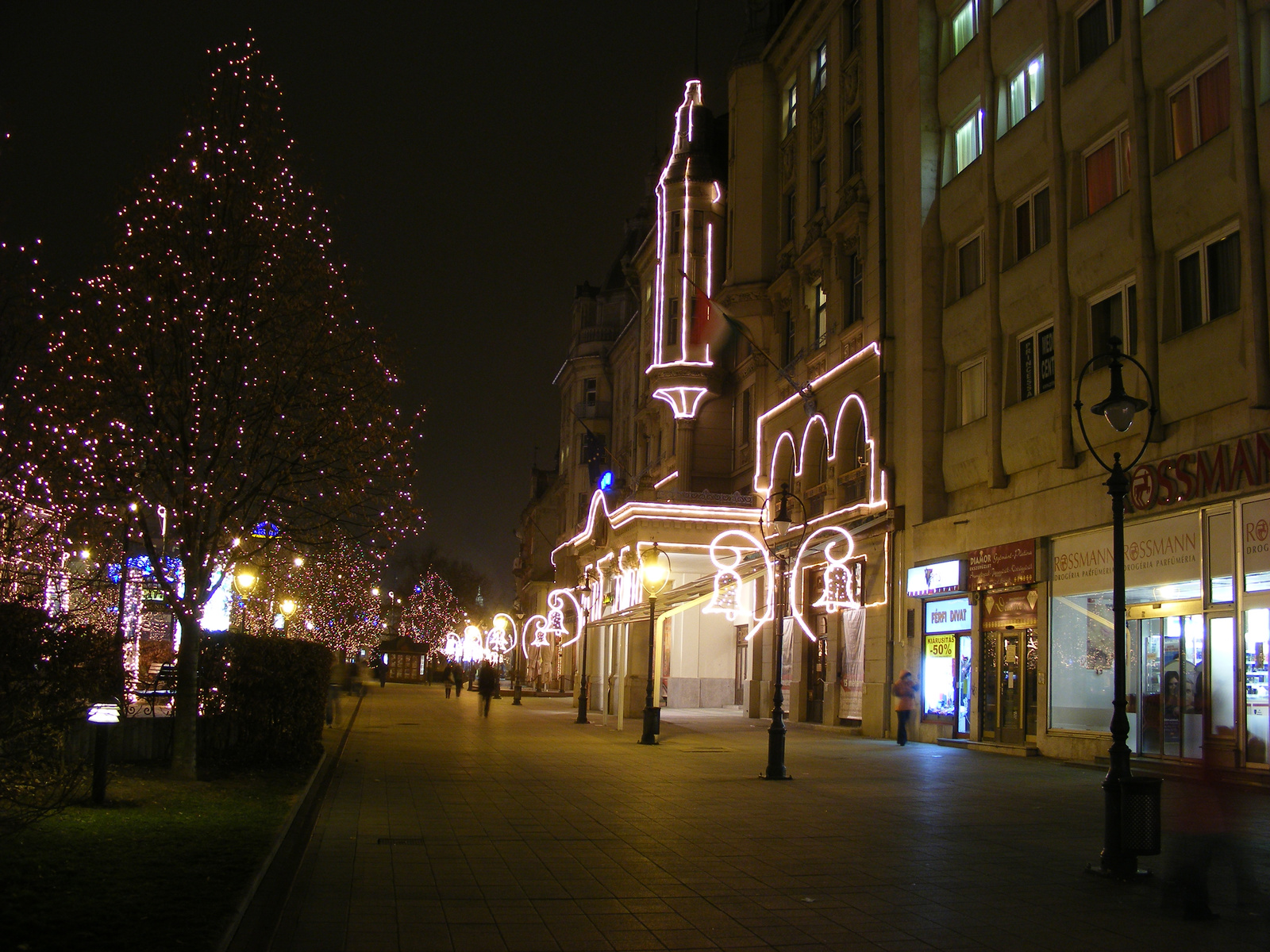 Debrecen Belváros - Ünnepi fények