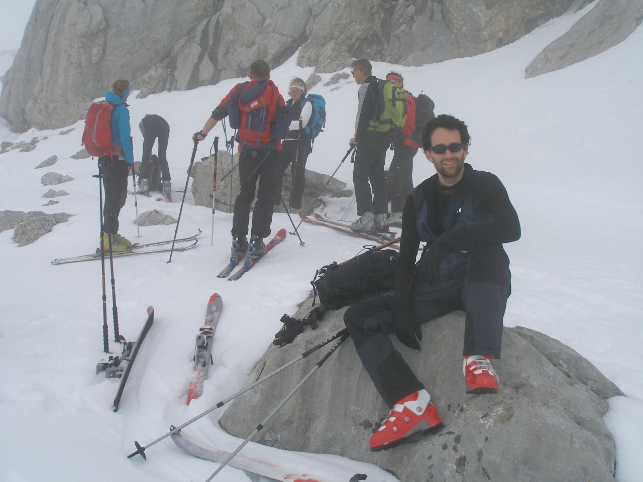 A  Mitterstein csúcsa (2417 m) alatt lévő faháznál.