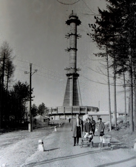 1969.03. Épül a soproni TV átjátszó torony