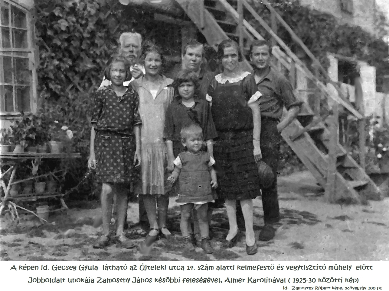 951. Gecseg család 1920-25 táján (ZR képe)