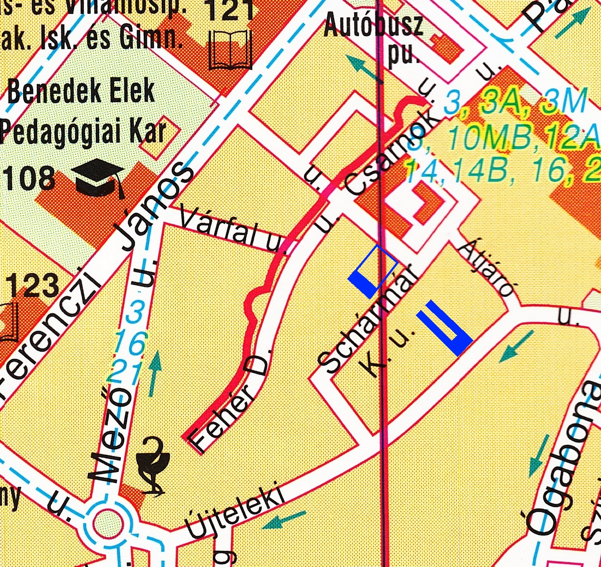 27. Sopron város térképrészlet 2012.