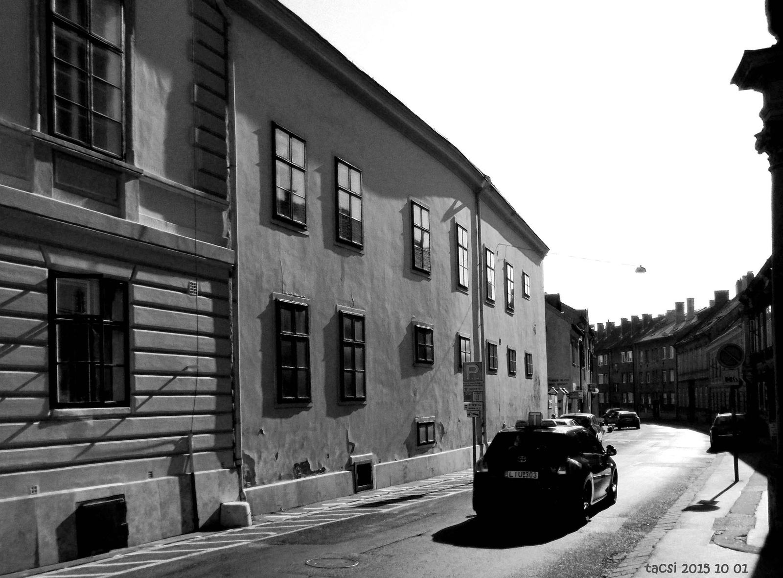 Domonkos utca fekete-fehérben