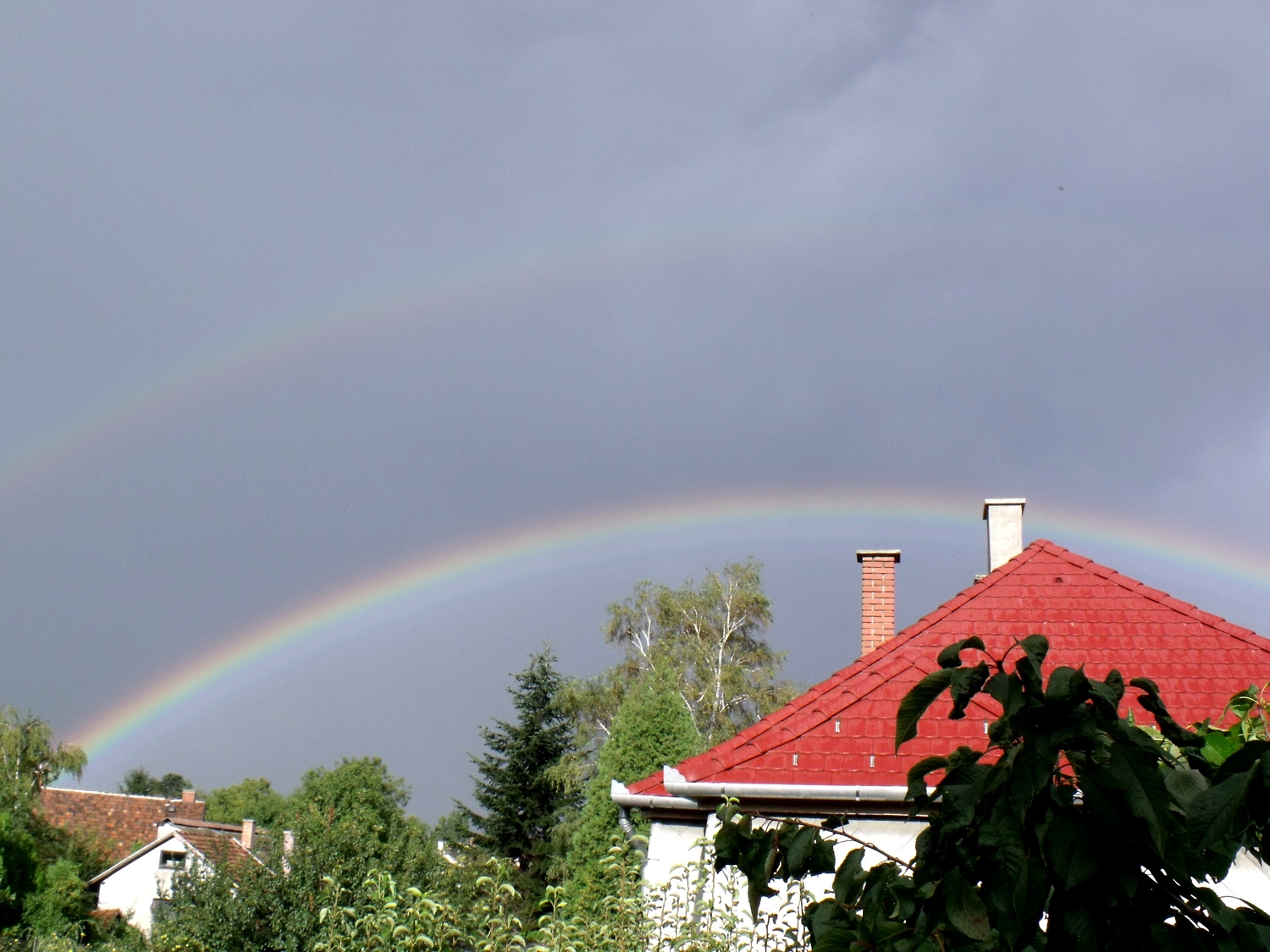 Kettős szivárvány az ablakunkból 2.