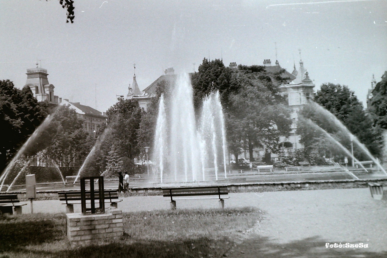Közművelődési palota szökőkútja, Szegeden 1971-ben