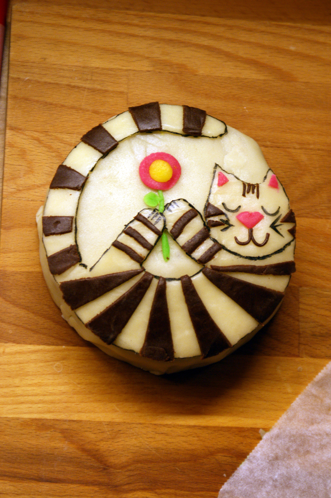 macska torta, cat cake, 12 cm