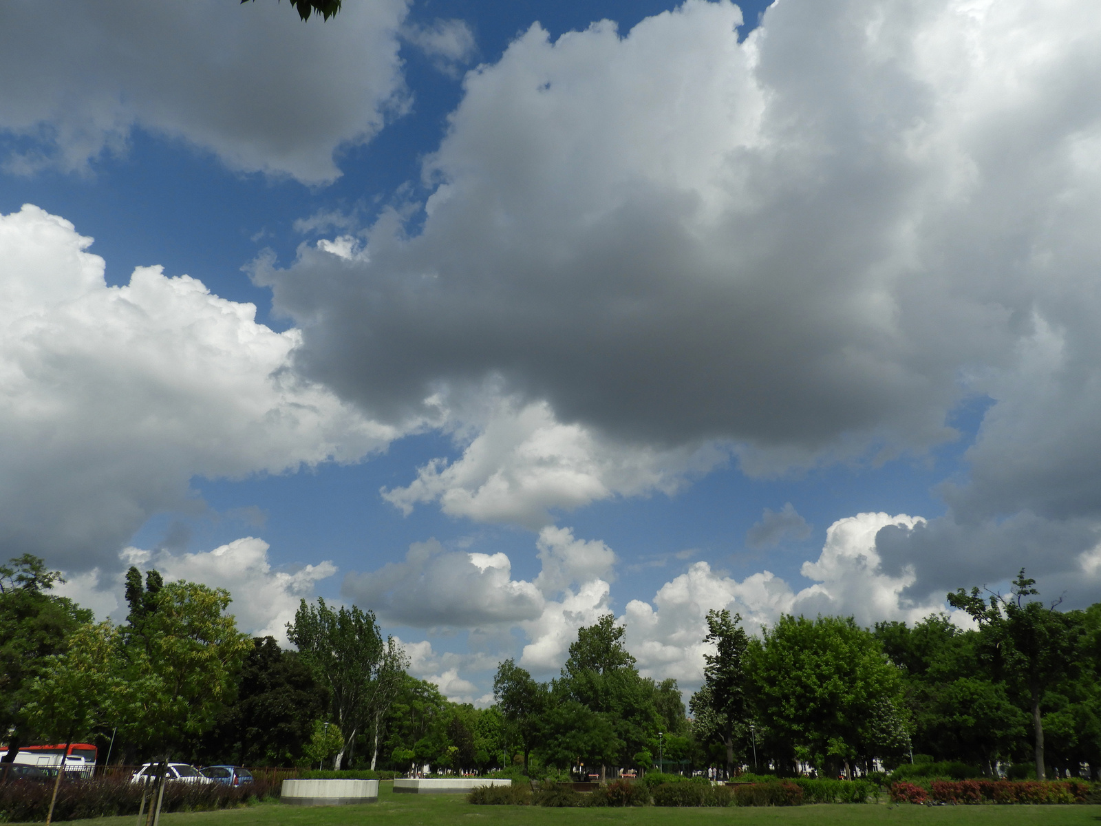 Felhők a park felett