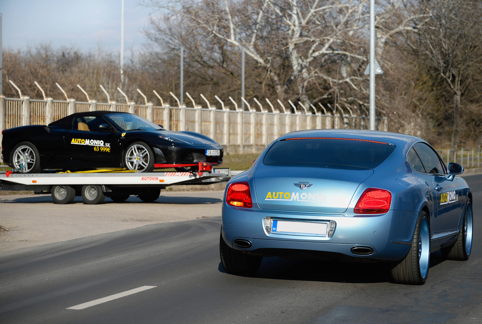 Ferrari F430 Spider - Bentley Continental GT