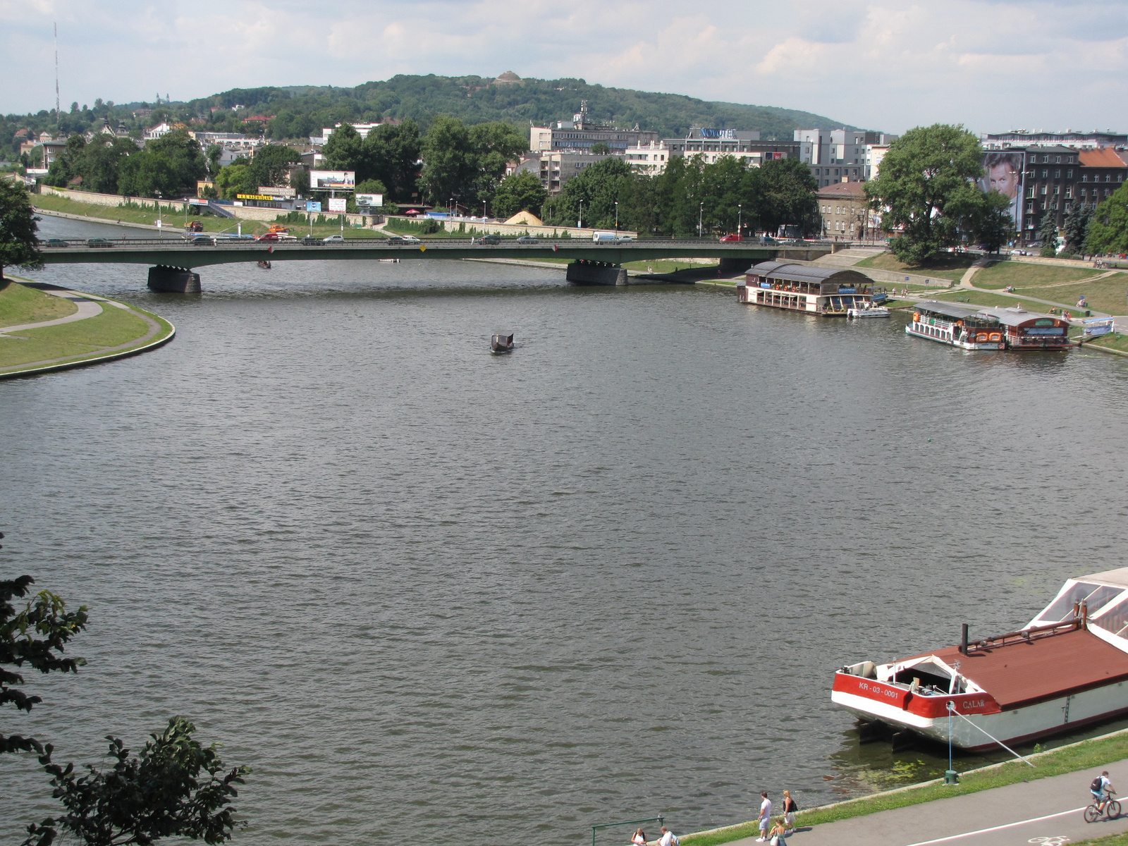 Krakkó, a Visztula a Wawel-ből, SzG3