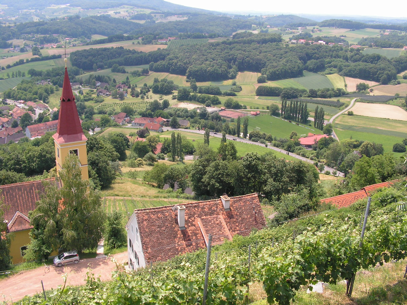 Schloß Kapfenstein, kilátás a kastélyból, SzG3