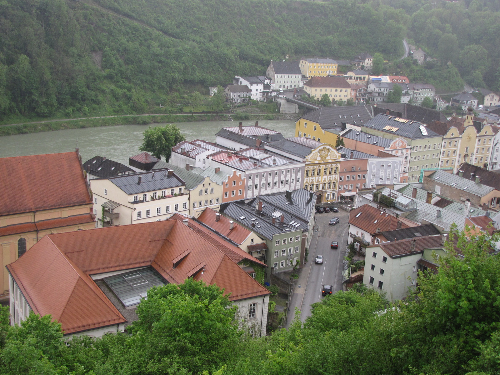 Burghausen, kilátás a városra, SzG3