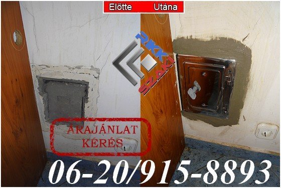 19.04.06.kéménytisztító ajtó beépítés Rikk-szaki 06-20-915-8893