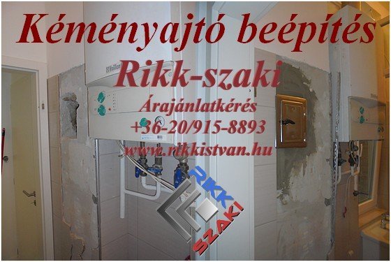 kéményajtó beépítés Rikk-szaki 06-20-915-8893